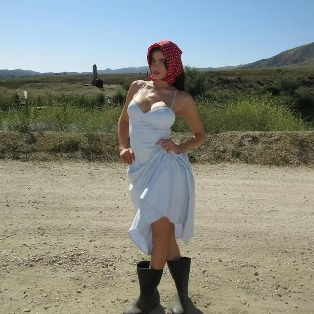 KHY NWT POPLIN LOW BACK MIDI DRESS - Picture 2 of 16